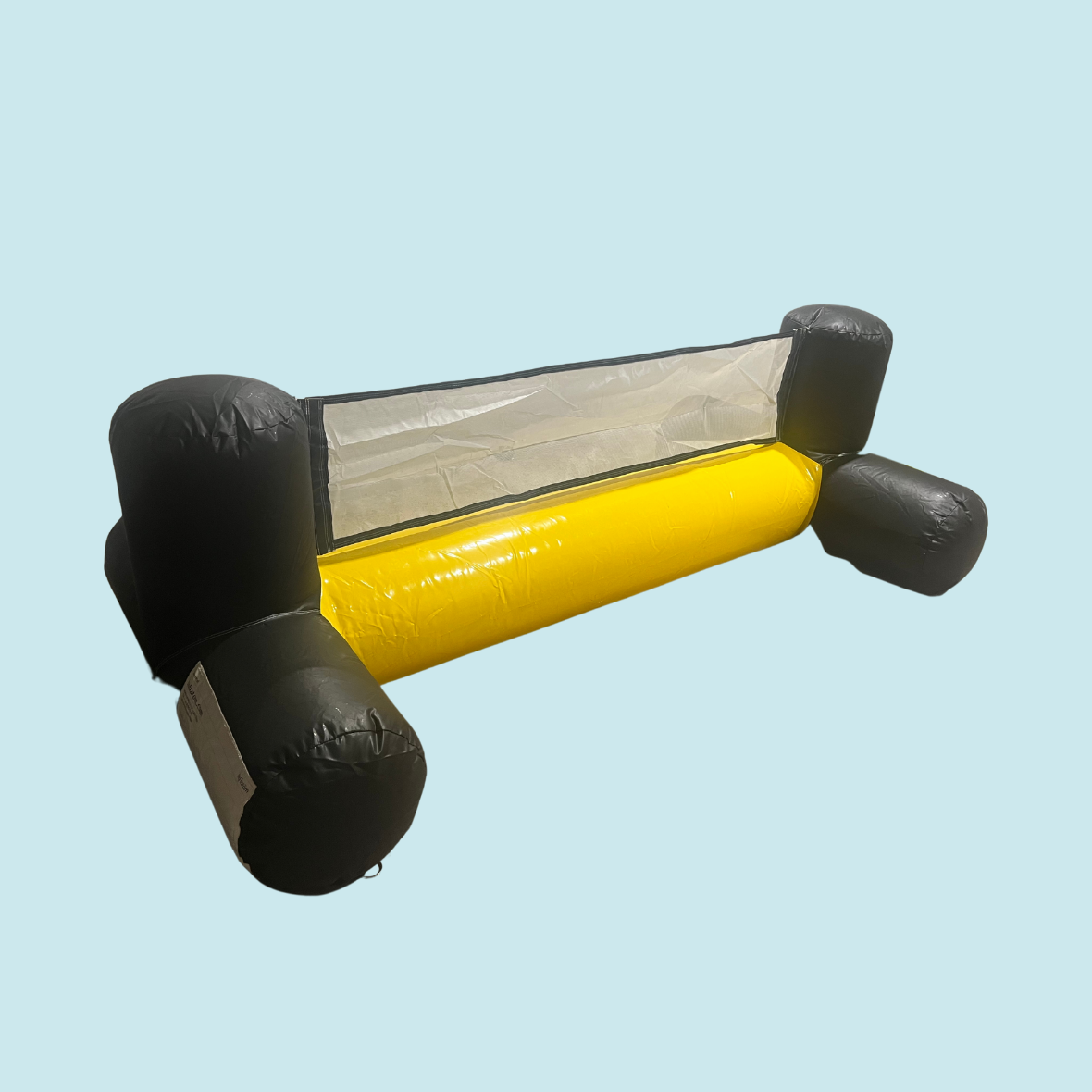 Eight shirts arranged on table in black, olive, grey, blue, white, red, mustard, and green.